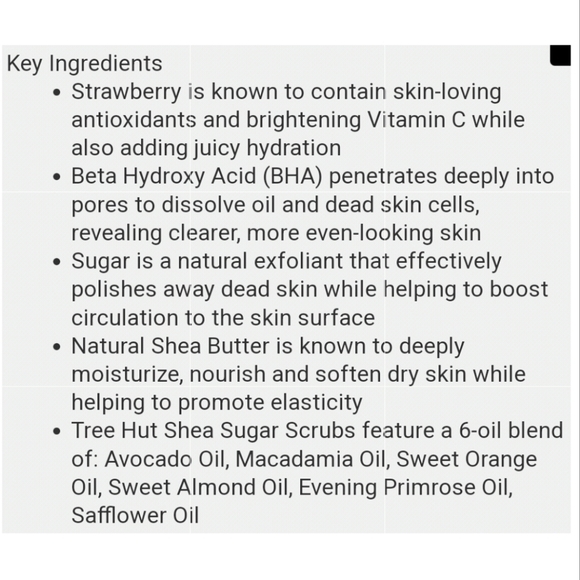 Relisted 🥰 HP 🥰 Tree Hut Strawberry Sugar Scrub New Spring Release - Picture 7 of 7